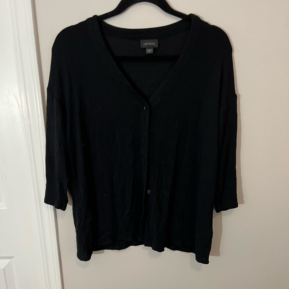 J. Jill Black 3/4 Sleeve Cardigan